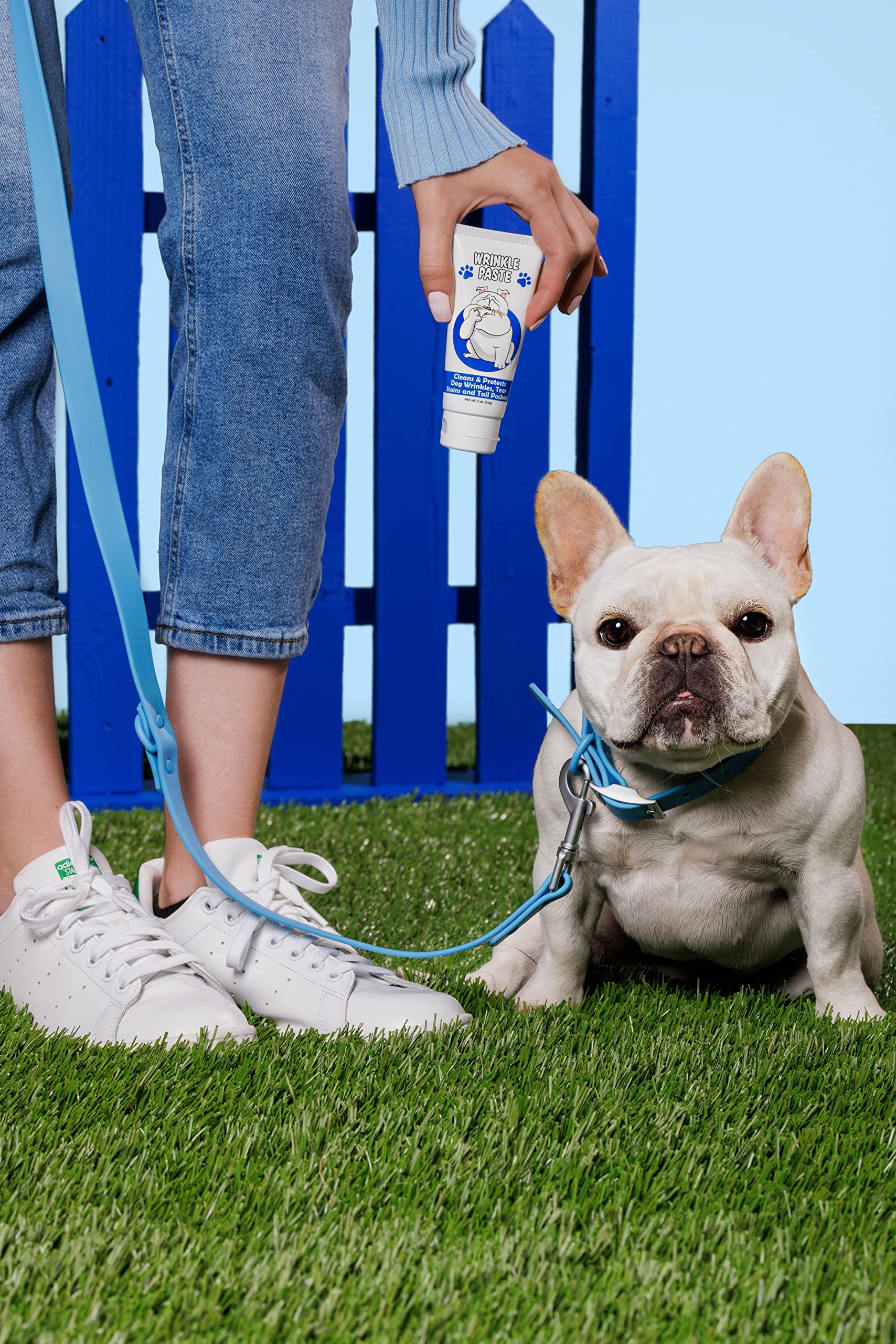Squishface Wrinkle Paste uses natural ingredients for sensitive dog skin.