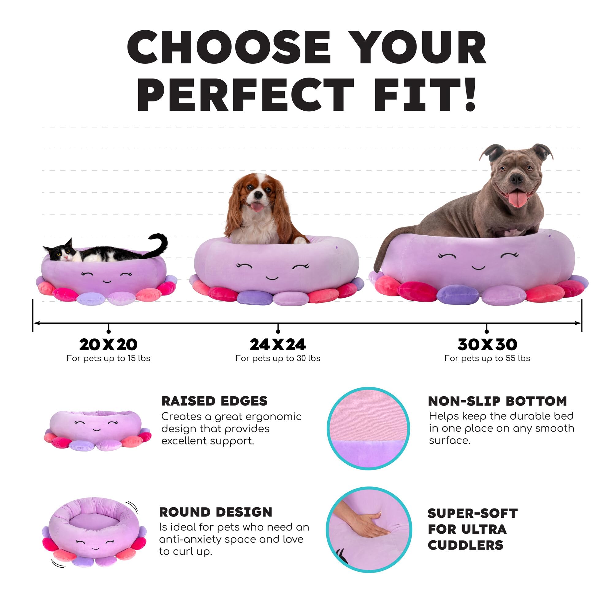 Tatiana Dragon bolster detail highlighting plush edges that cradle pets during rest.