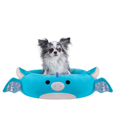 Squishmallows Tatiana Dragon pet bed front view showing ultrasoft comfort for dogs and cats