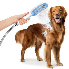 SR SUN RISE dog shower attachment with suction mount for drill-free setup