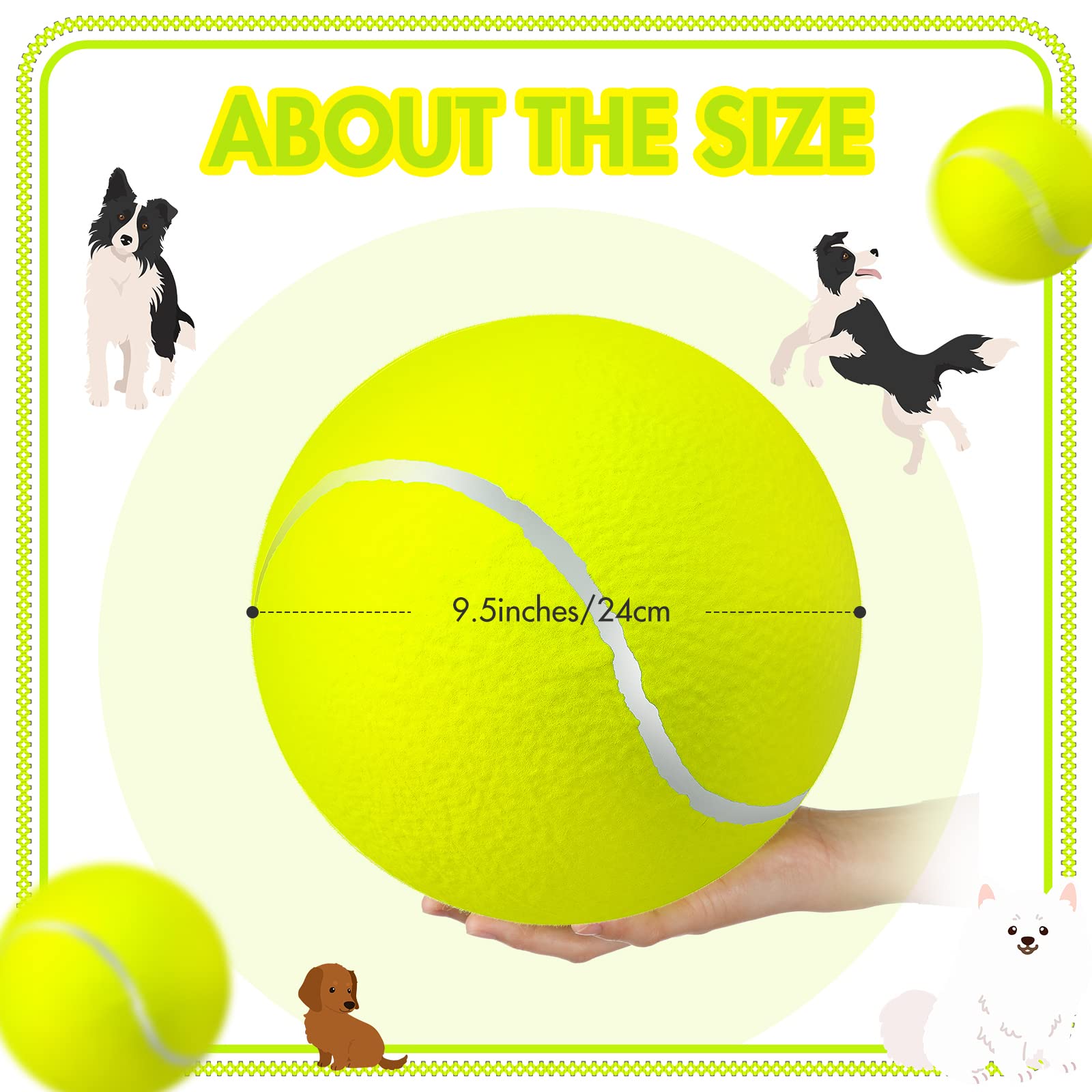 Sratte natural rubber ball with felt surface, durable and gentle on teeth