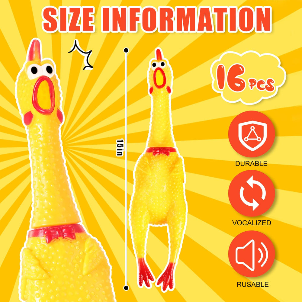 Sratte squeaky chicken toy ideal for training and interactive play.