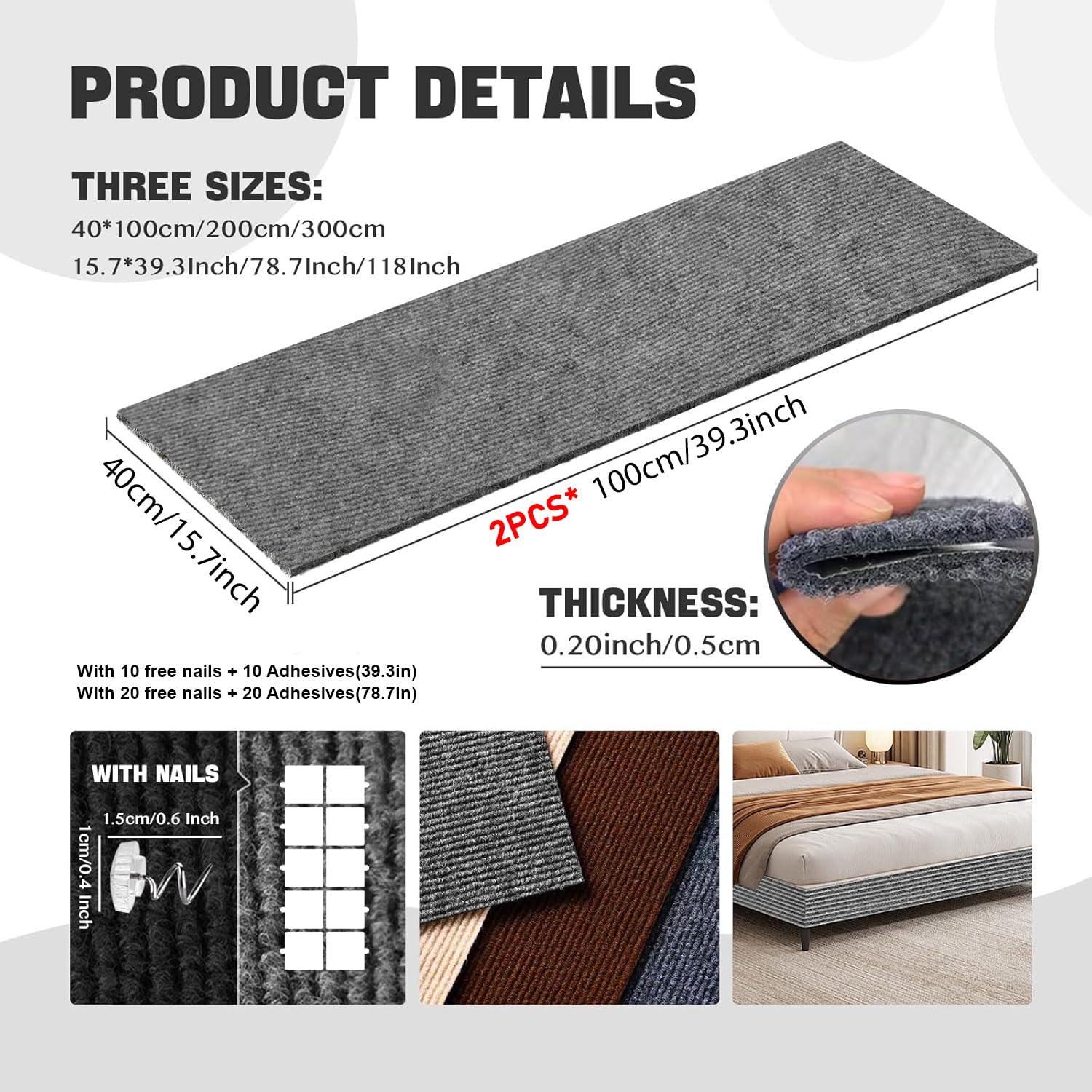 SREBAY Protector cuttable mat for custom fit on sofas and walls.