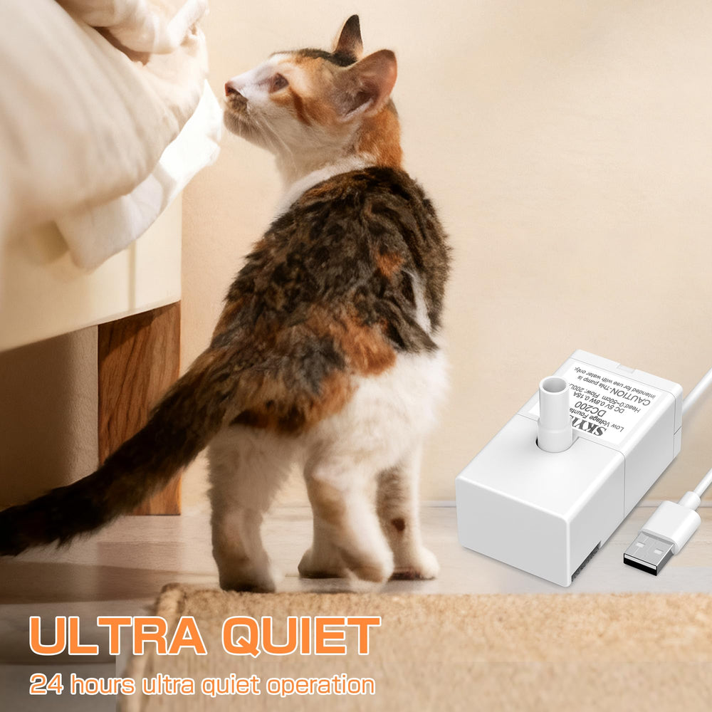 Srnona cat fountain ultra-quiet operation for a peaceful home environment.