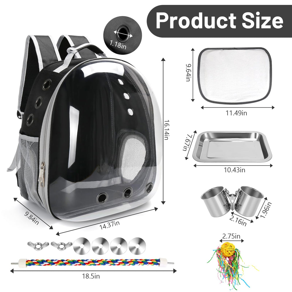 SSAWcasa bird backpack side-entrance enables easy access during trips