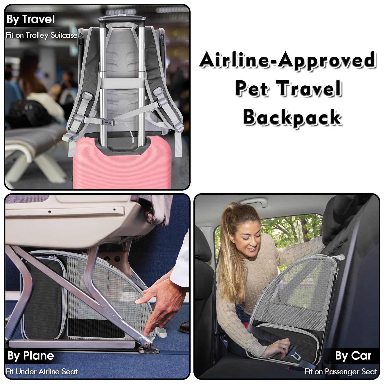 SSAWcasa cat backpack carrier ergonomic straps reduce shoulder back strain