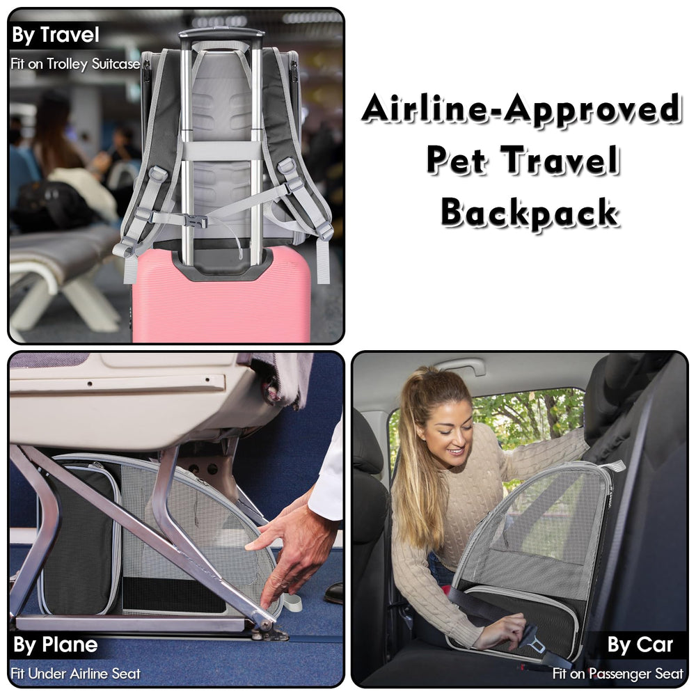 SSAWcasa cat backpack carrier ergonomic straps reduce shoulder back strain
