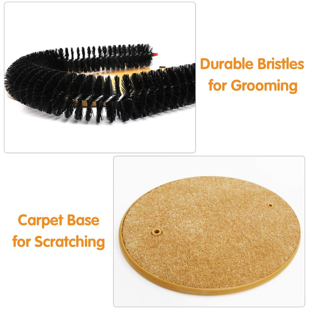 SSAWcasa shedding brush feature removing loose fur during rubs.