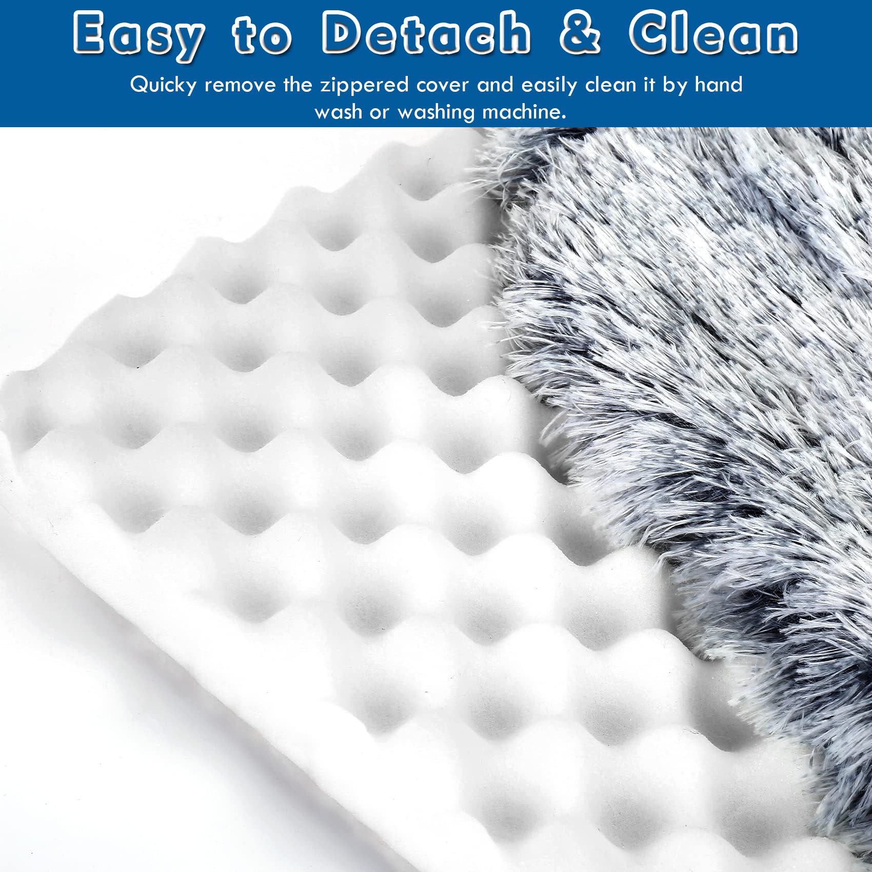 SSAWcasa non-slip bottom keeps the bed in place on smooth floors.