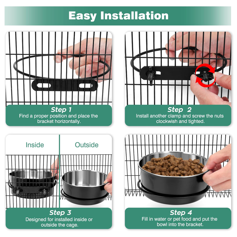 SSAWcasa two-bowl kit includes secure brackets for easy mounting