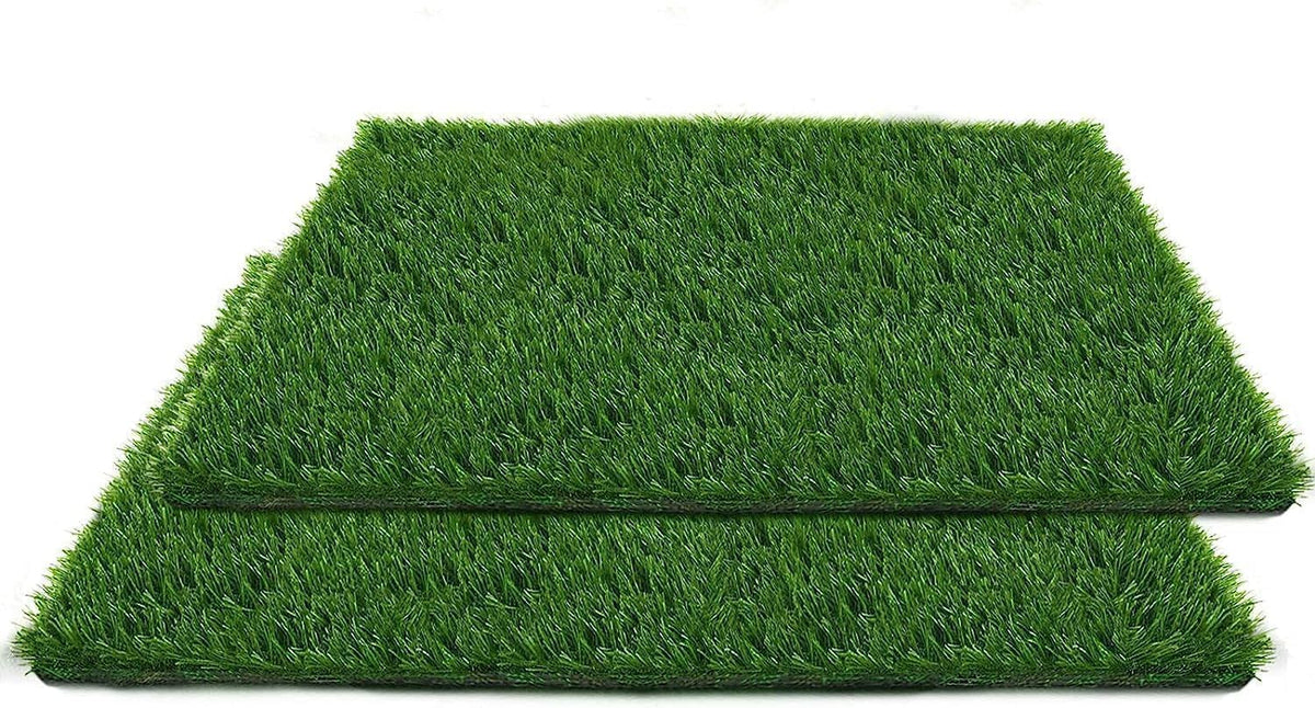 SSRIVER artificial grass dog pee tray 2-pack for indoor potty training