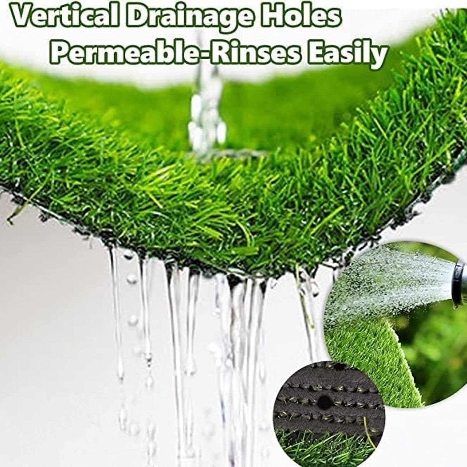 SSRIVER dog grass pad drainage holes prevent pooling and quick drying