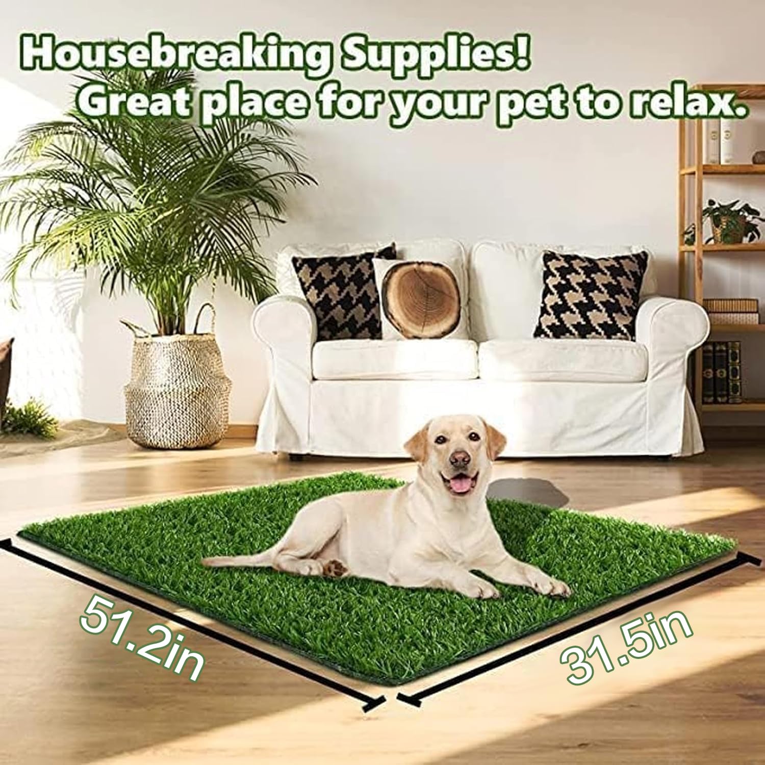 SSRIVER dog grass pad weather resistant surface for indoor and outdoor use
