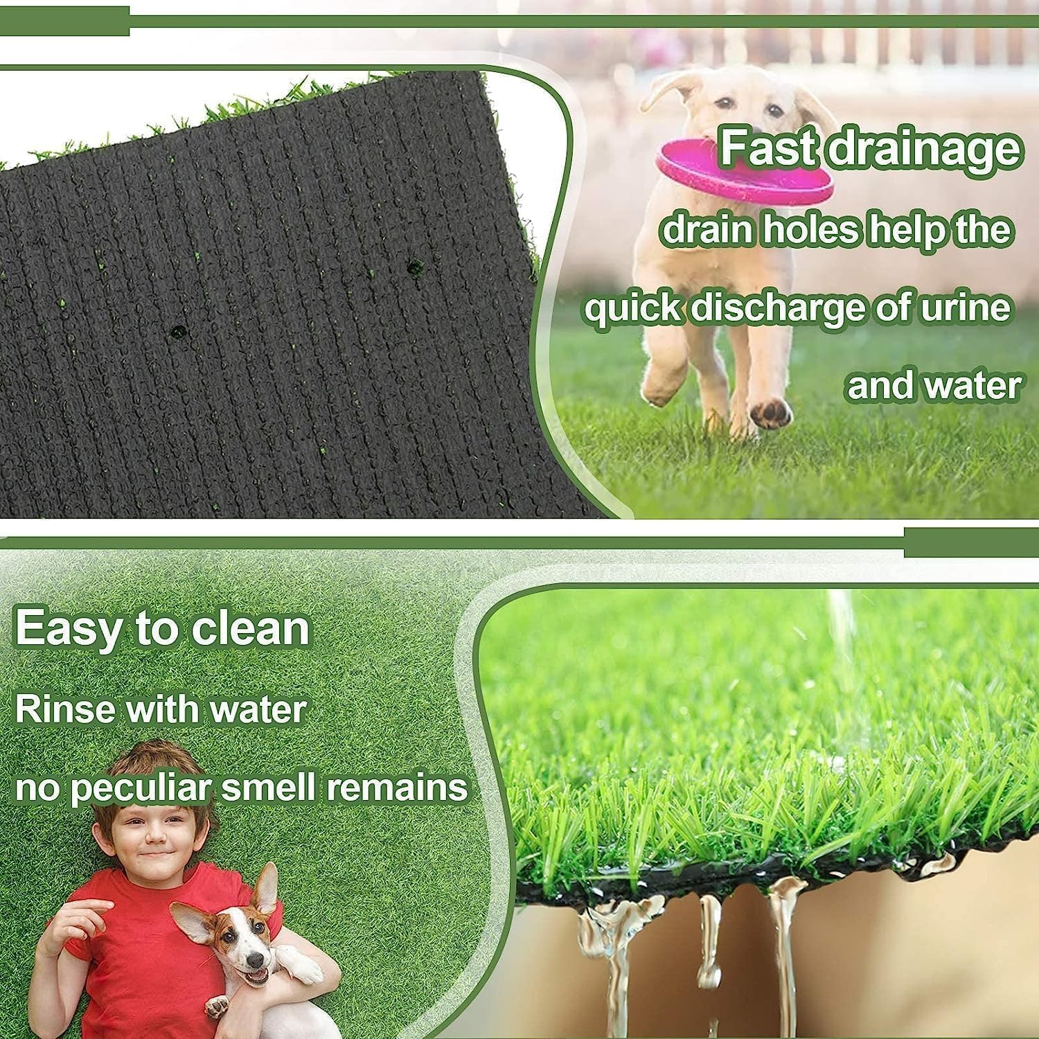 SSRIVER multi-function dog grass for training, yards, balconies