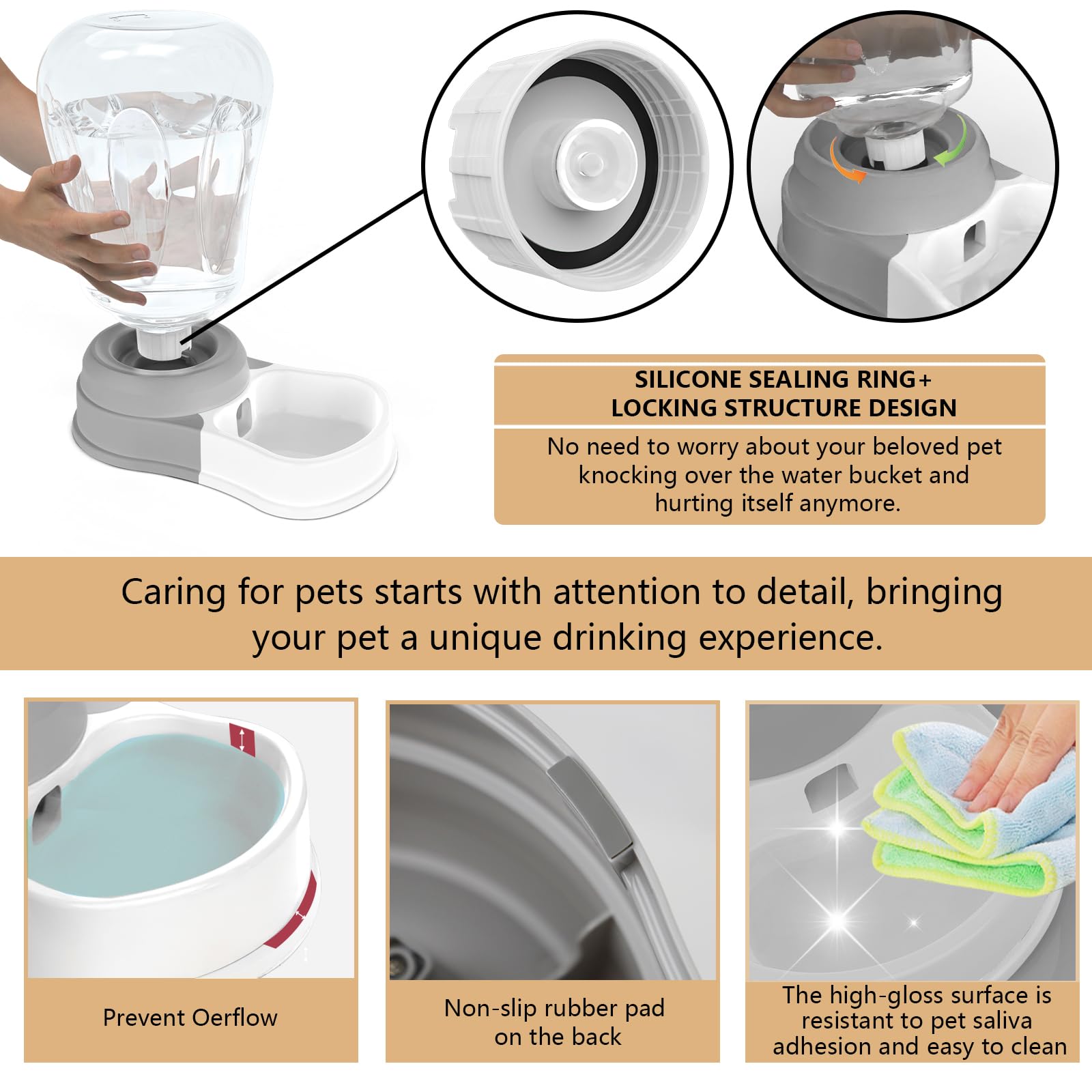 STALTWO anti-leak base prevents spills during play and drink sessions