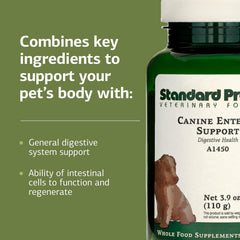 Standard Process Canine Enteric Support large scoop demonstrates dosing for larger dogs.