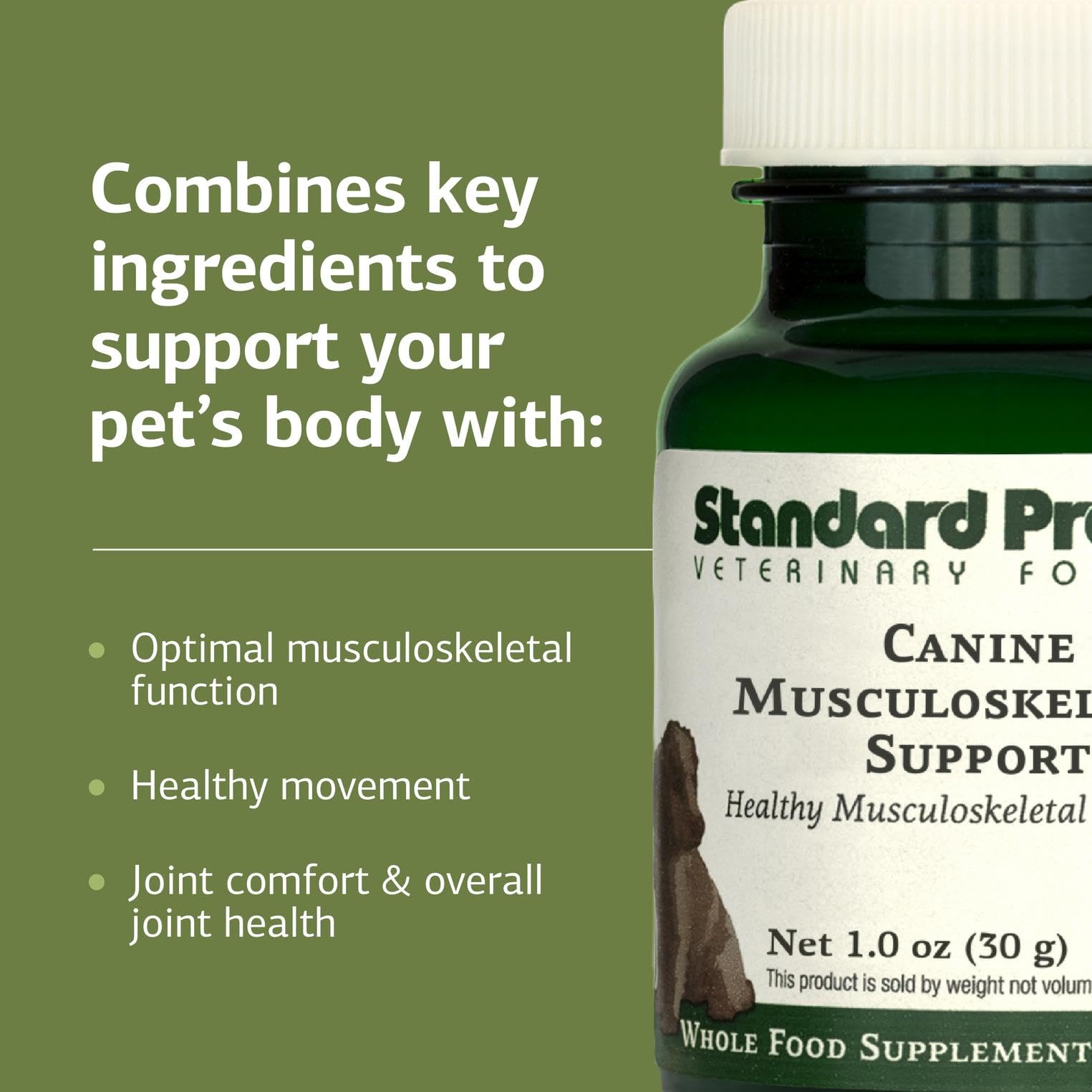 Standard Process Canine Musculoskeletal Support Boswellia serrata highlights natural joint comfort