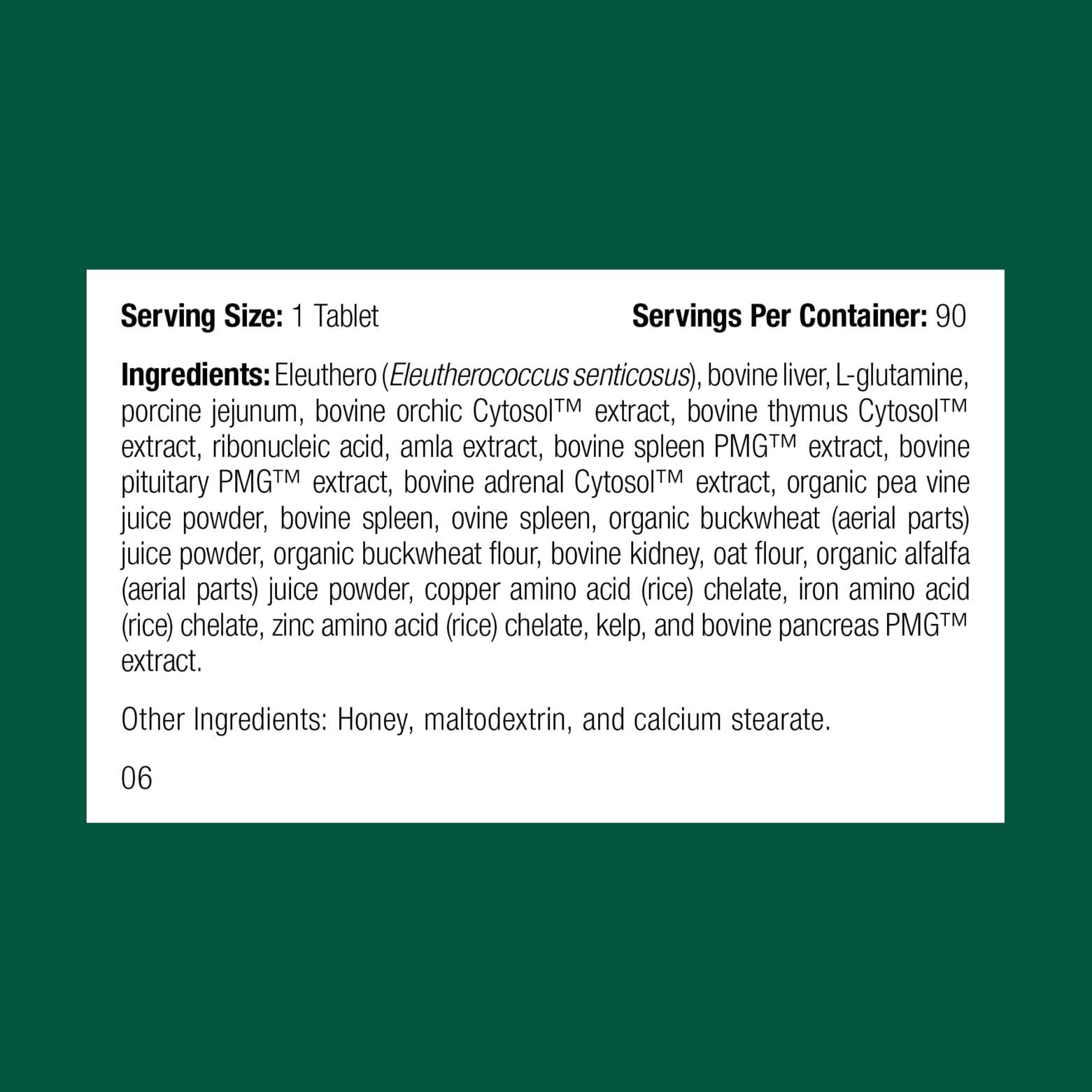 Standard Process Feline Immune System tablets close-up for a simple twice-daily dose.
