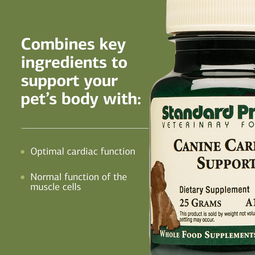 Dosing scoop for large bottle of Standard Process Canine Cardiac Support enables precise portions