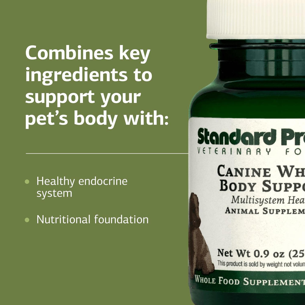 Standard Process Inc. canine powder mix integrated into meal