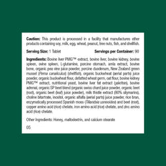 Standard Process Inc feline hepatic support tablet closeup shows a daily dose.