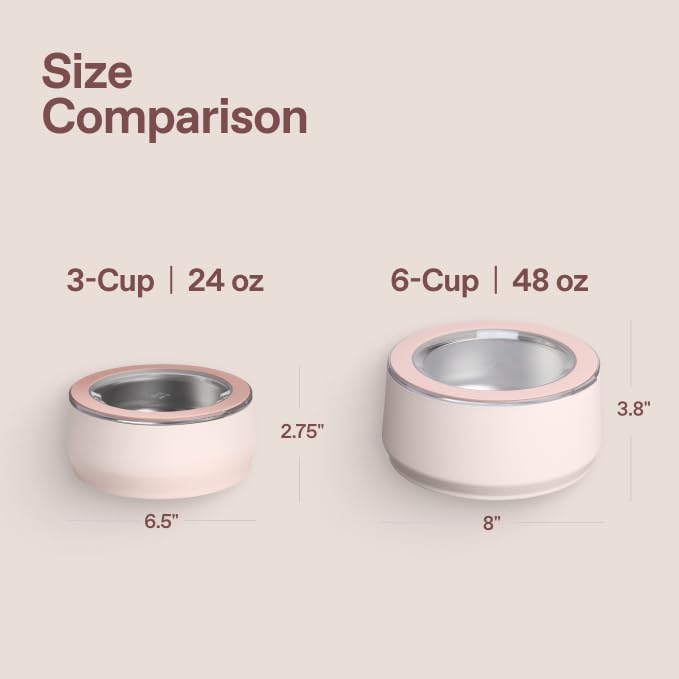 Stanley Pet Bowl with 2-in-1 splash lid closed for freshness on the go.