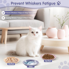 STAOVA CaiSe-A dishwasher-safe cat bowls, easy to clean after meals.