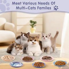 STAOVA CaiSe-A wide shallow cat bowls ideal for food and water.