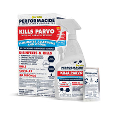 STAR BRITE Performacide bottle pour demonstrates easy, ready-to-use disinfection for pet areas.