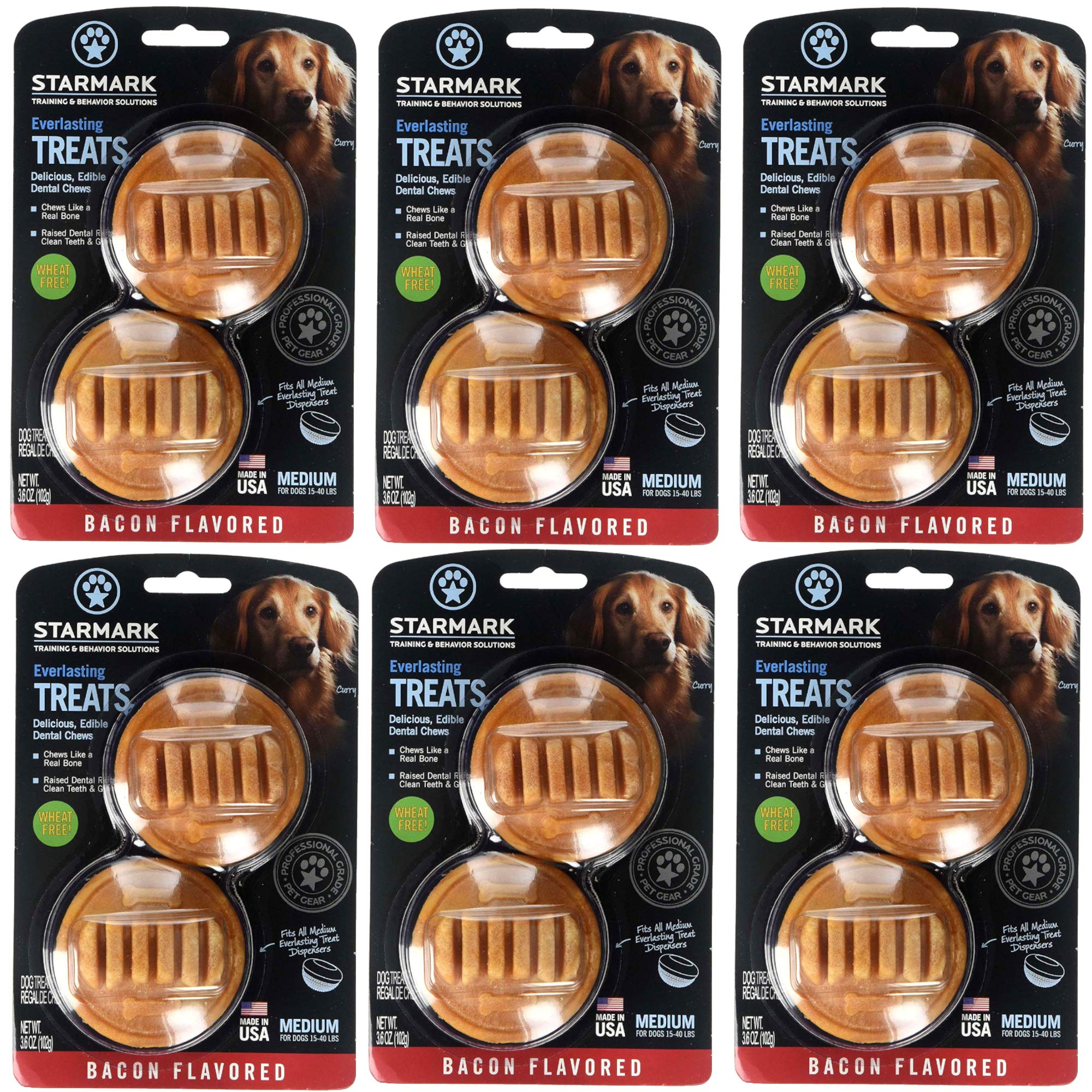 Starmark Everlasting Bacon Medium treat offers tasty bite dogs love