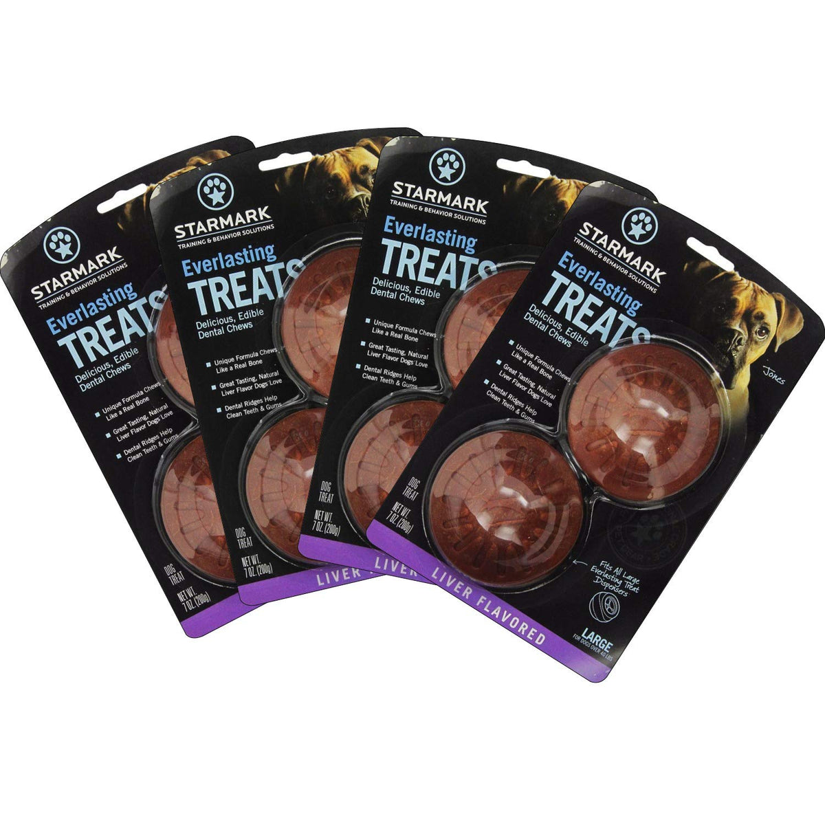 Starmark Everlasting Treat 2-pack shown as a tasty, digestible snack for dogs