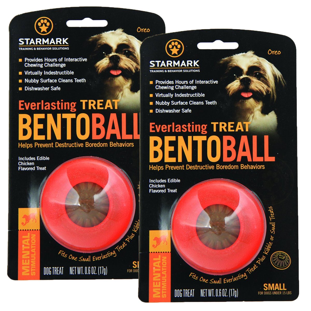 Starmark Everlasting Treat Bento Ball close-up shows chew-friendly design