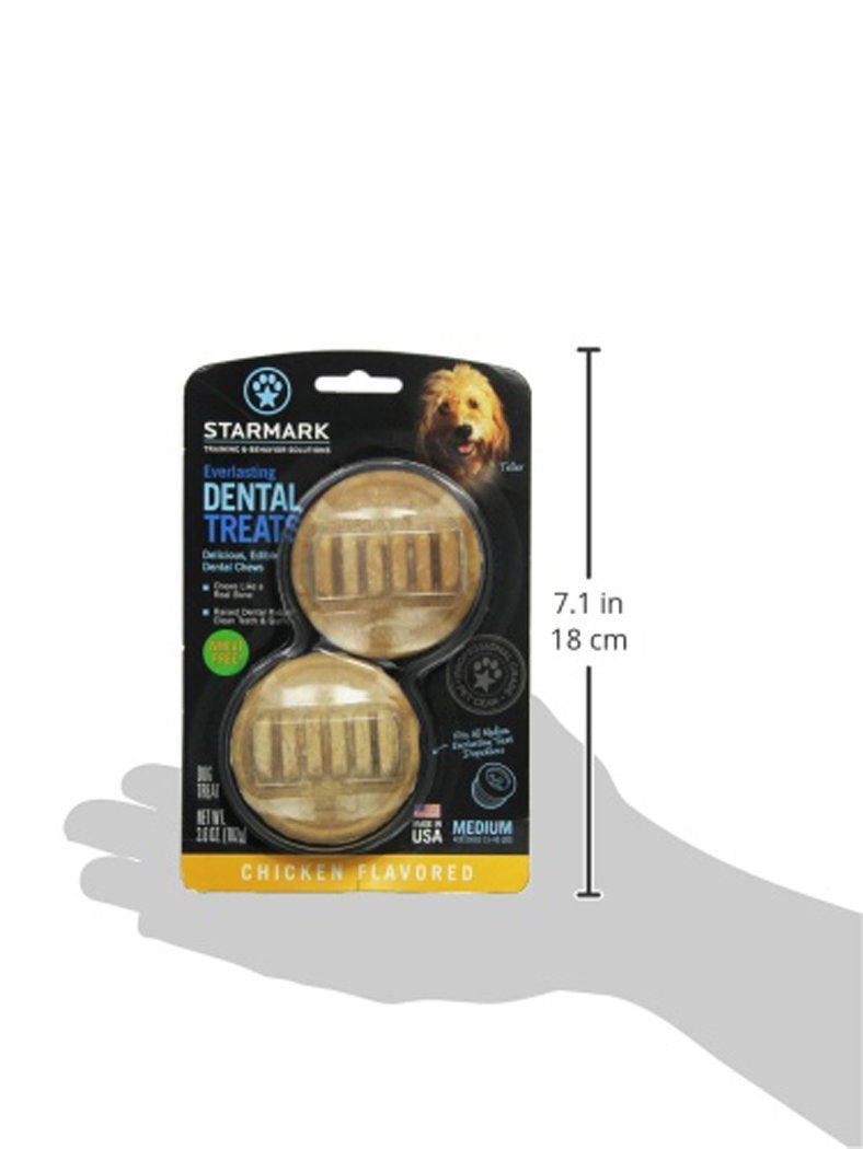 Starmark Everlasting Treat action shot medium dog engaged by chew