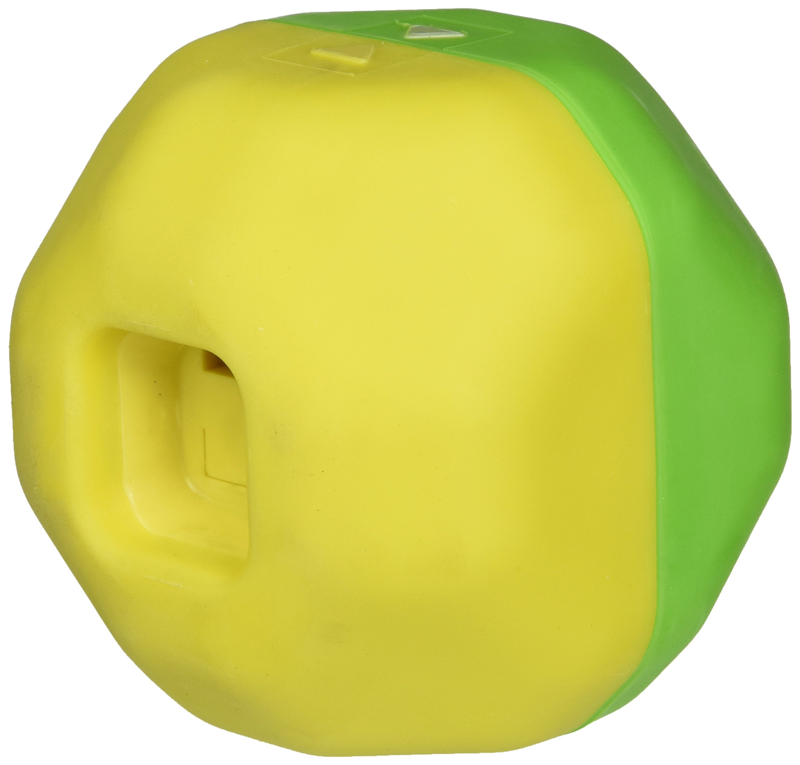 Starmark Puzzle Ball close-up—rubbery coating provides grip and quiet play.