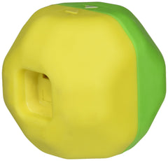 Starmark Puzzle Ball close-up—rubbery coating provides grip and quiet play.