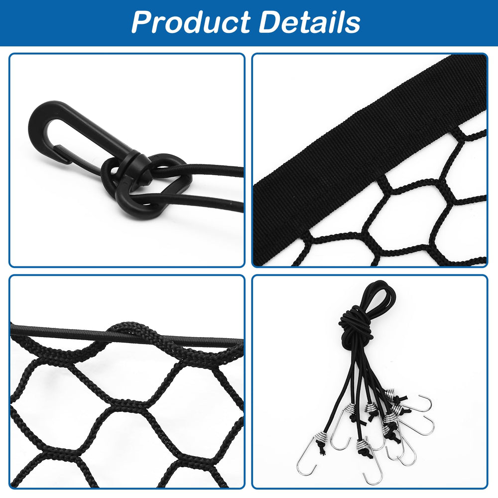 STARROAD-TIM mesh car divider maintains visibility while separating pets.
