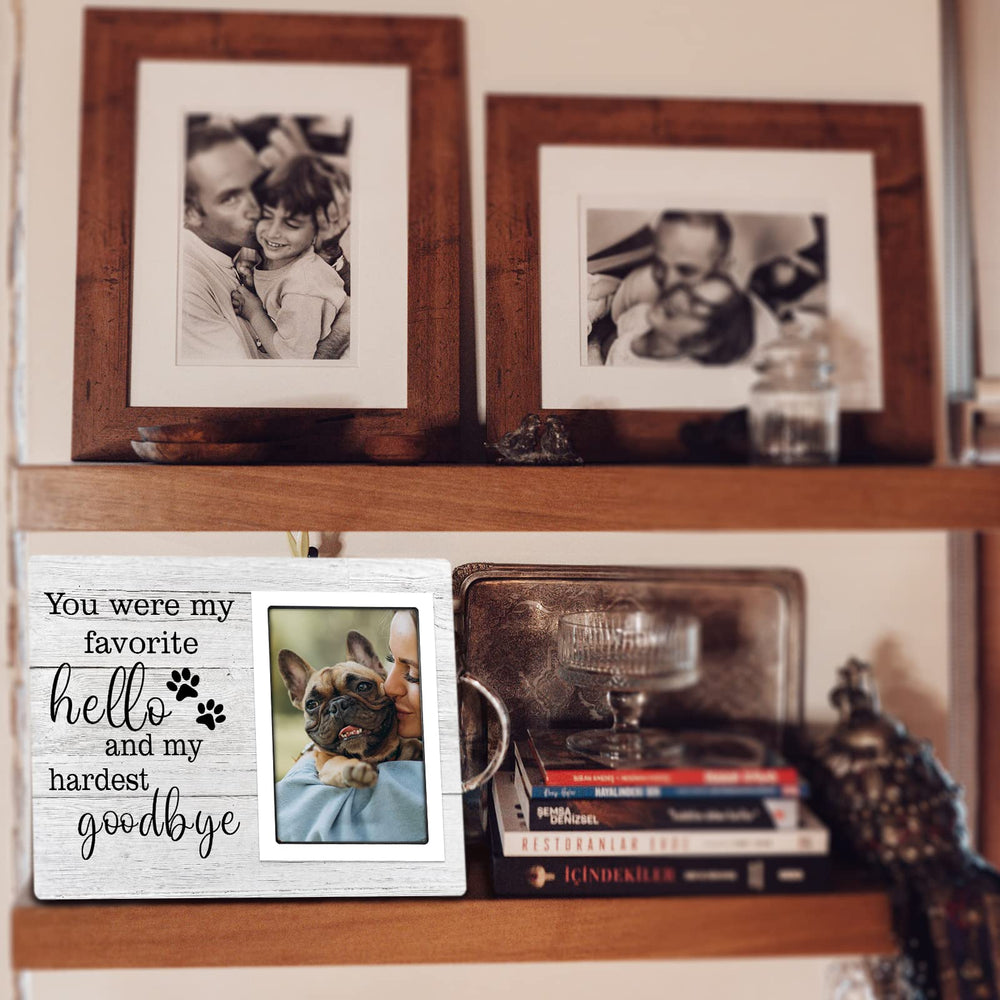 Elegant packaging of SteadStyle dog memorial frame, ready to gift