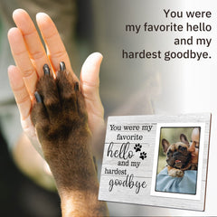SteadStyle dog memorial frame wall mounting option for flexible placement