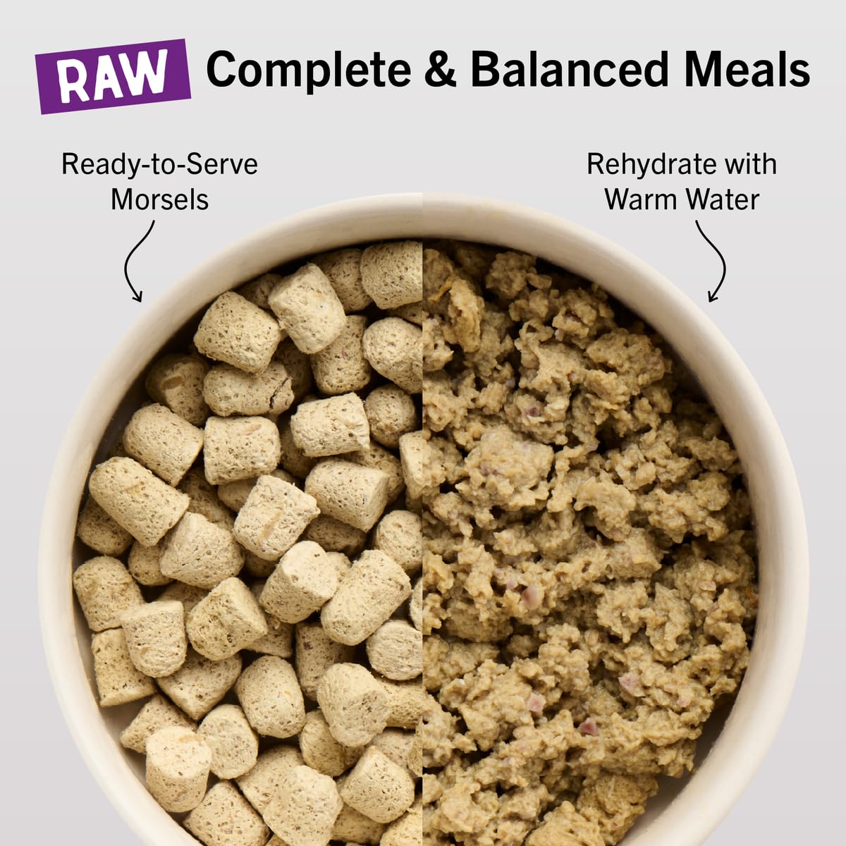 Stella & Chewy's 98-percent meat, organs, bones closeup highlights high-protein texture