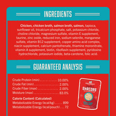 Stella & Chewy's Cage-Free Chicken Shredrs enhances meal appeal with real protein.