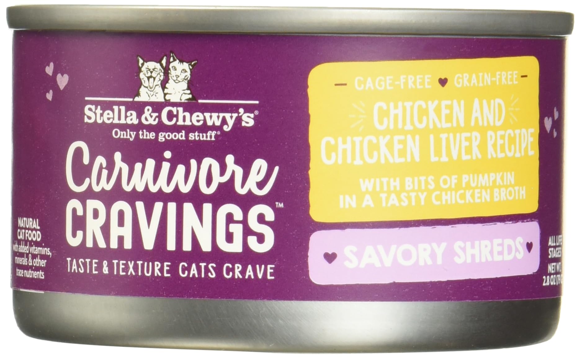Carnivore Cravings 2.8 oz can – convenient portion size.