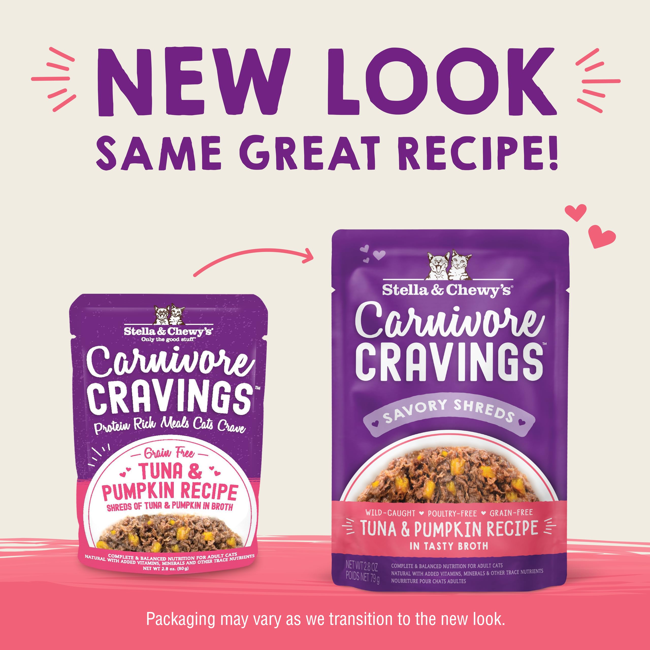 Chunky meat texture in Stella & Chewy's Carnivore Cravings formula.