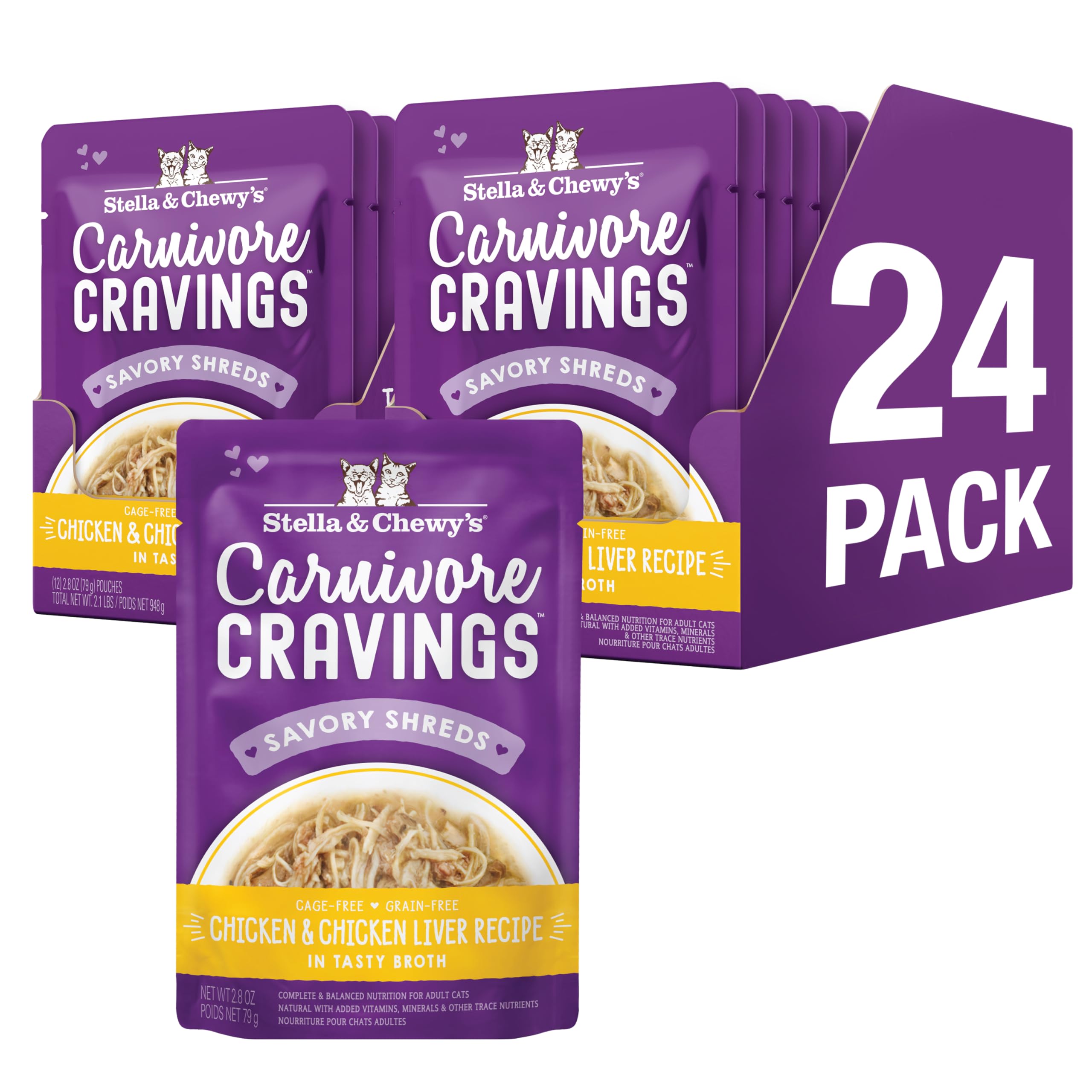 Stella & Chewy's Carnivore Cravings pouch serve showing convenient portions