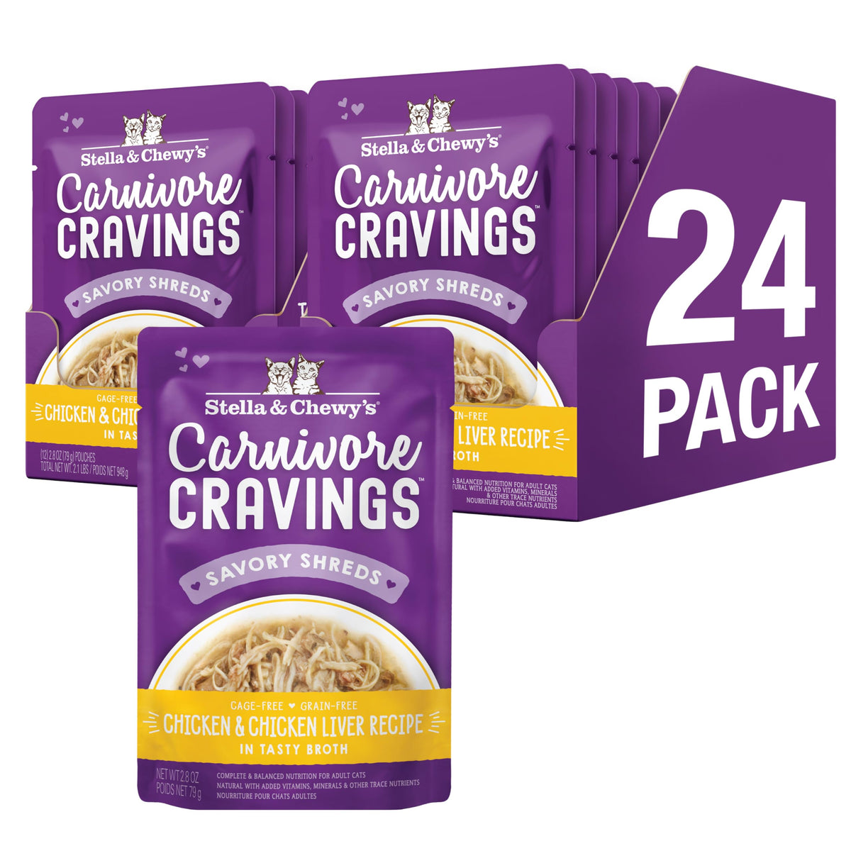 Stella & Chewy's Carnivore Cravings pouch serve showing convenient portions