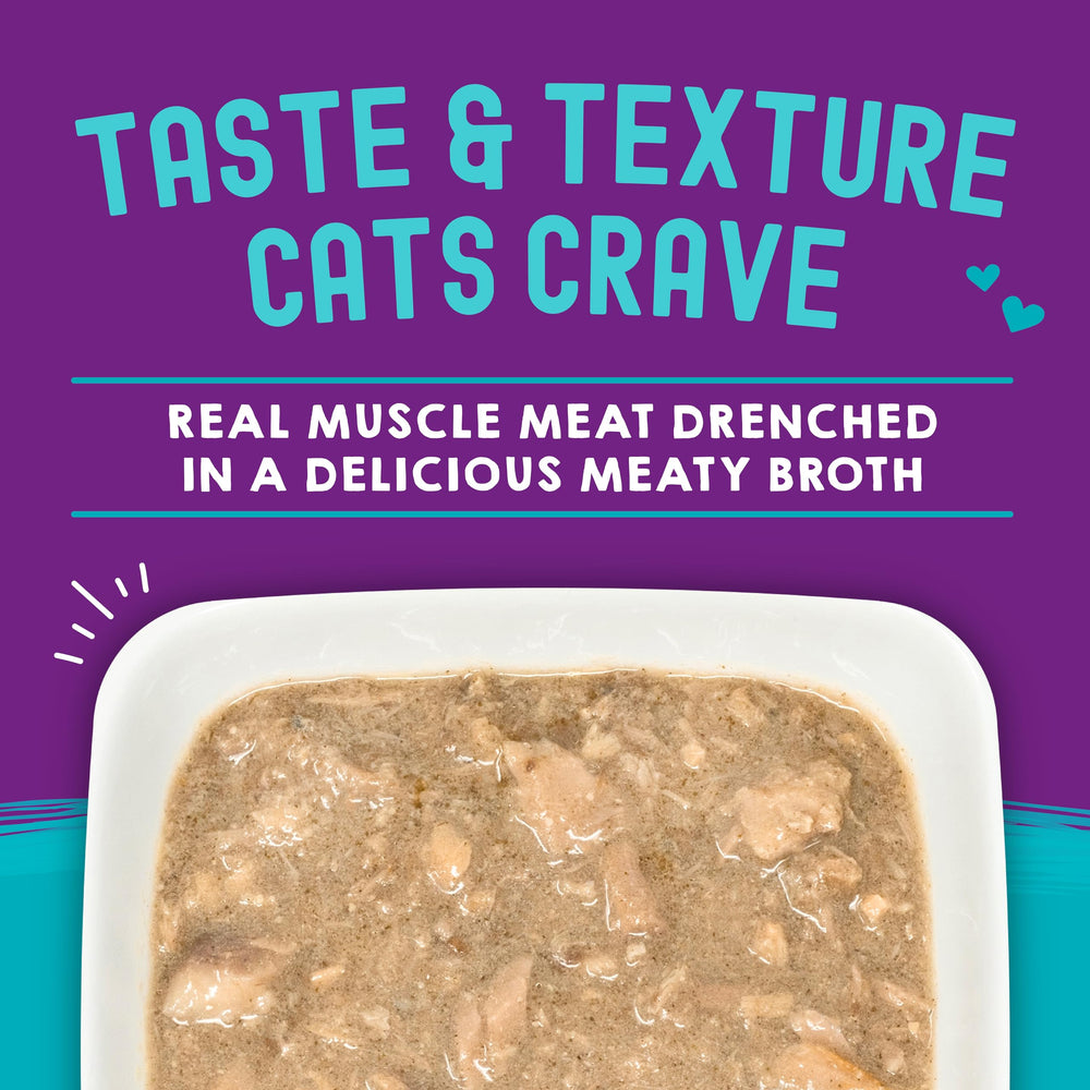 Stella & Chewy's Carnivore Cravings pouch tender meat close-up appeals to cautious eaters.