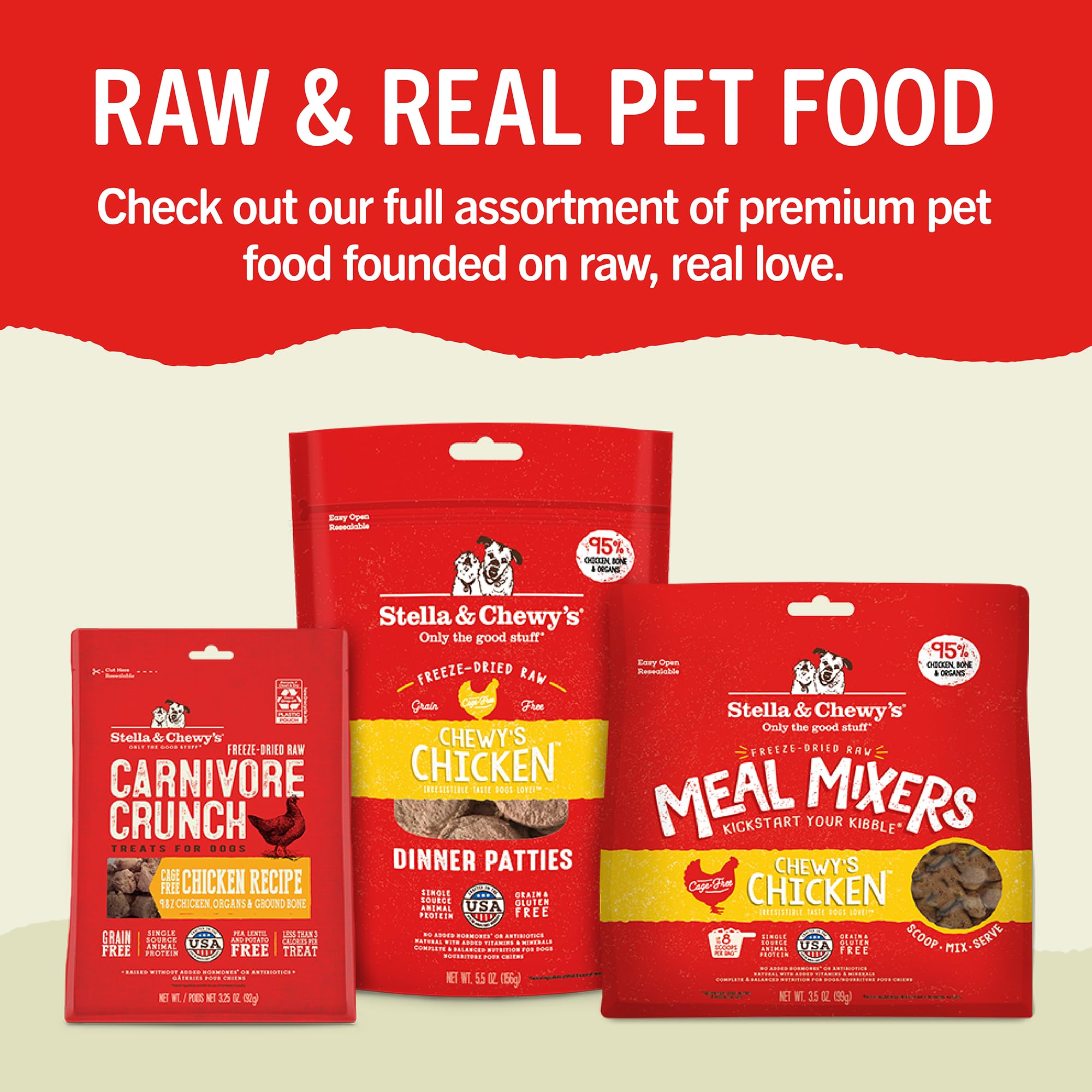 Stella & Chewy's Dental Delights natural ingredients with no artificial additives.