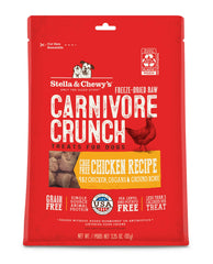 Stella & Chewy's Carnivore Crunch chicken bag for training rewards.