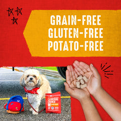 Stella & Chewy's Carnivore Crunch grain-free recipe ingredients shown.