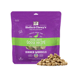 Stella & Chewy's freeze-dried raw cat dinner morsels with duck and goose – premium meal option.