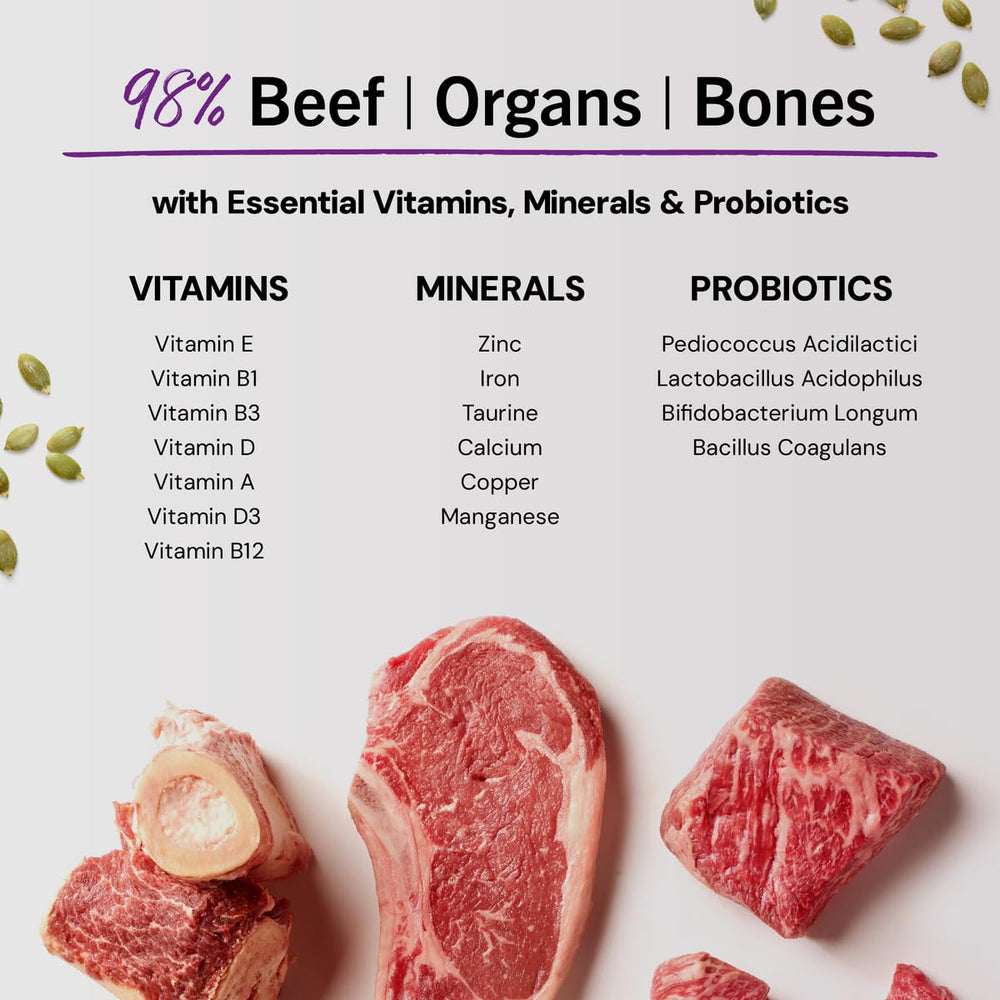 Stella & Chewy's grass-fed beef recipe promotes cat nourishment and vitality.